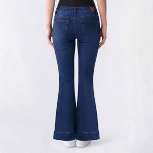 Juniors Gogo Jeans Mid Rise Western Jeans w/ Embroidery alternate view